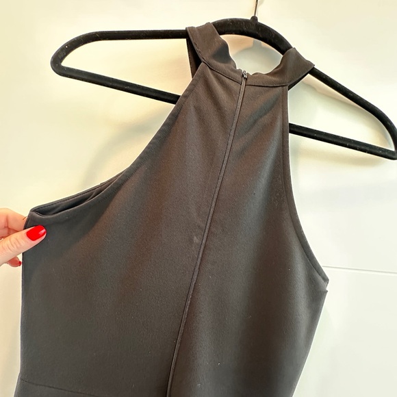 Windsor Black High Neck Gown with lace detail prom wedding black tie event M - Picture 13 of 16